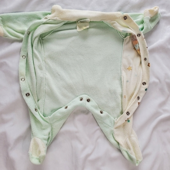 Vintage Baby Cabbage Patch Kids Terry Cotton Footies Sleeper Pajamas - Picture 7 of 12